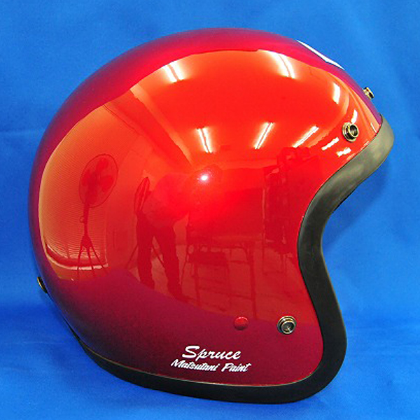 広島東洋カープ球団応援ジェットヘルメット エクストララージサイズ スプルースオリジナル塗装商品