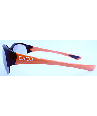 DaCO レディース スポーツサングラス ブラック/オレンジ