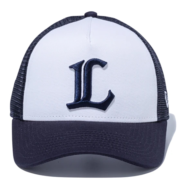 New Era Youth 9forty A Frame トラッカー 埼玉西武ライオンズ ホワイト ネイビー 野球 公式 J Sportsオンラインショップ サイクル 野球 サッカー ラグビーなど スポーツグッズ通販