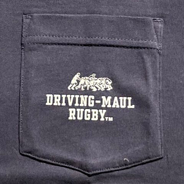 DRIVING-MAUL RUGBY POCKET Tシャツ ネイビー