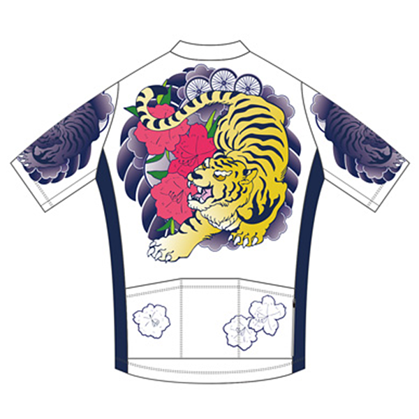 まつしまゆうこ サイクルジャージ セットイン 和彫 - 虎