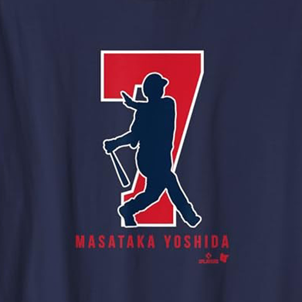 MLBPA 正規ライセンス商品 吉田正尚 MASATAKA YOSHIDA「７」 Tシャツ/ネイビー