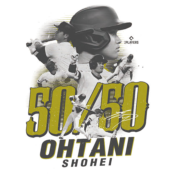 【J SPORTS限定デザイン】大谷翔平 SHOHEI OHTANI 「50-50」達成記念Tシャツ