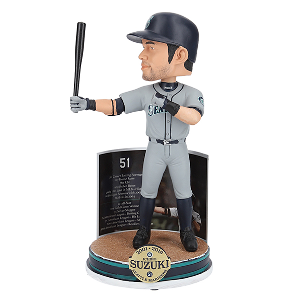 ICHIRO イチロー - MLB公式・限定 Collector's Bobblehead (記念台座付) / 世界限定3000個【2025年1月22日（水）AM8:30～先行予約開始】