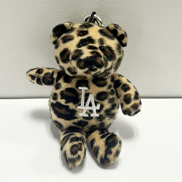 MLB ロサンゼルス・ドジャース ベアキーホルダー レオパード 小