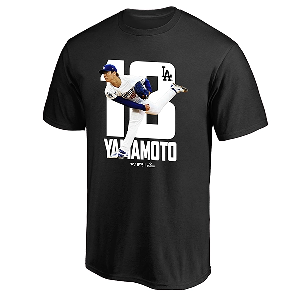 Fanatics ロサンゼルス・ドジャース 山本由伸 グラフィック＆ナンバーTシャツ