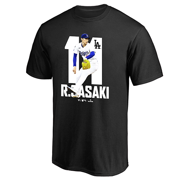 Fanatics ロサンゼルス・ドジャース 佐々木朗希 グラフィック＆ナンバーTシャツ