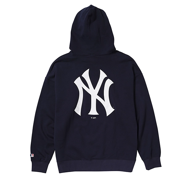 MLB ニューヨーク・ヤンキース STANDARD PRINT LOGO フーディー ネイビー