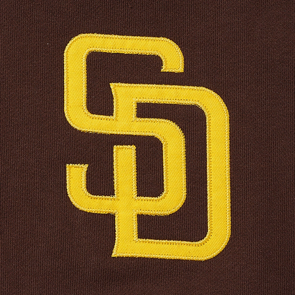 MLB サンディエゴ・パドレス STANDARD EMBLEM LOGO フーディー ブラウン