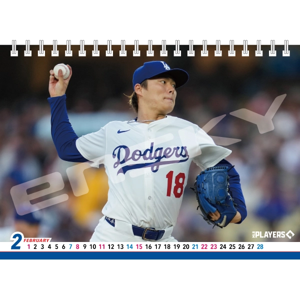 ロサンゼルス・ドジャース 2026年卓上カレンダー
