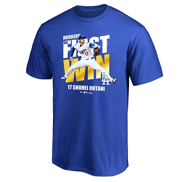 Fanatics 大谷翔平 ロサンゼルス・ドジャース 初勝利記念 Tシャツ
