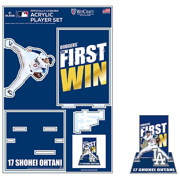 Wincraft 大谷翔平 ロサンゼルス・ドジャース 初勝利記念 アクリルスタンド