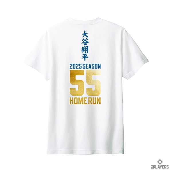 ロサンゼルス・ドジャース 大谷翔平 『55 HOME RUN』 Tシャツ ホワイト