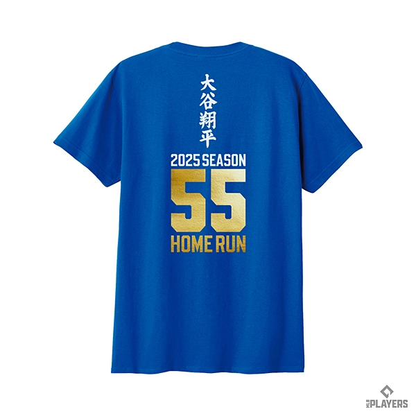 ロサンゼルス・ドジャース 大谷翔平 『55 HOME RUN』 Tシャツ ロイヤルブルー