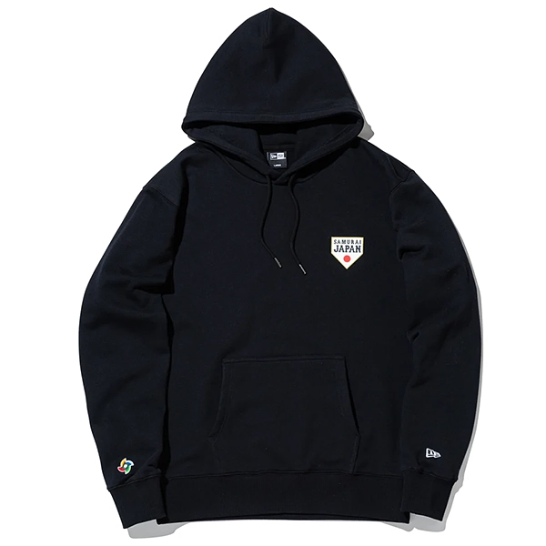 NEW ERA World Baseball Classic 3X CHAMPION 裏毛 スウェット プルオーバー フーディー (ブラック)