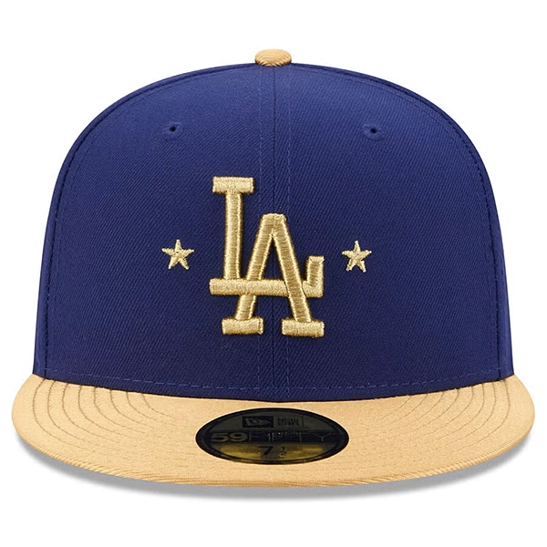 NEW ERA ロサンゼルス・ドジャース WS2025優勝 ゴールドコレクション (59FIFTY MLB Gold Collection)  ロイヤルブルー