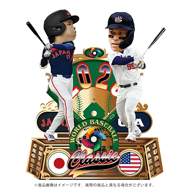 WORLD BASEBALL CLASSIC 公式 ボブルヘッド 【日本独自仕様 | 限定2000体】 THE REMATCH 2026：OHTANI & JUDGE