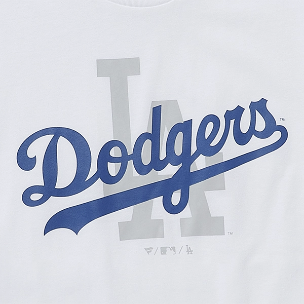 MLB ロサンゼルス・ドジャース OVERLAPPING LOGO Tシャツ ホワイト