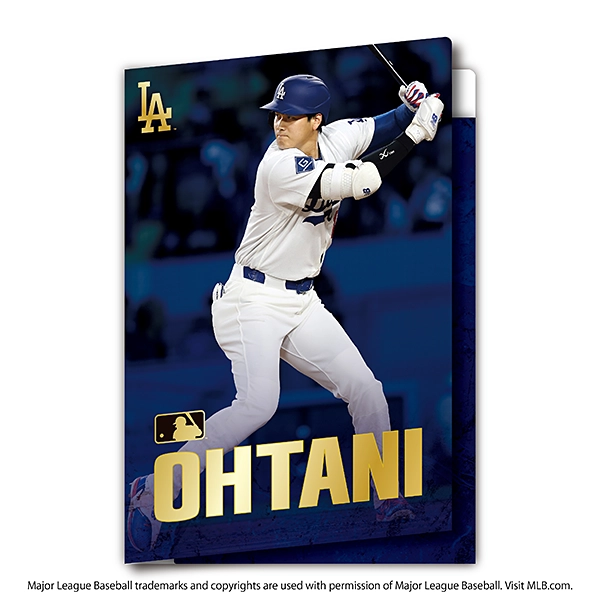 大谷翔平 オフィシャルグッズ THE GOLDEN TWO-WAY ダブルポケットクリアファイル