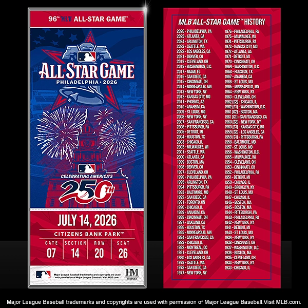 2026 MLB オールスターゲーム 開催記念 アクリルチケットブロック