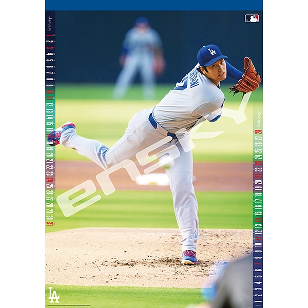 大谷翔平 2027年壁掛けカレンダー（投手編）