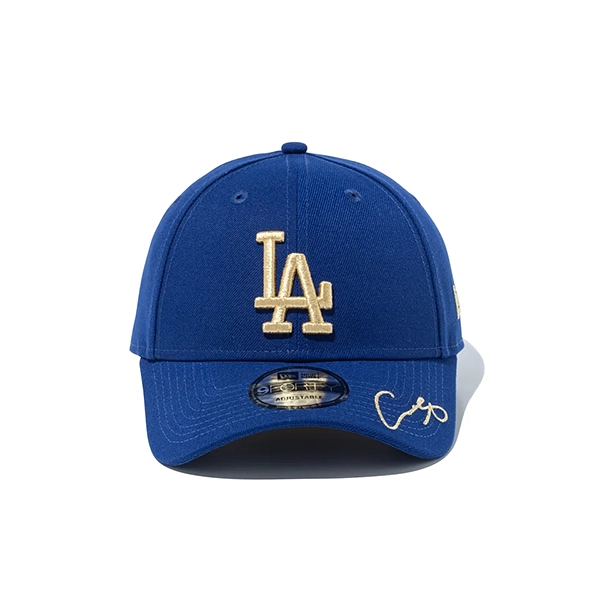 NEW ERA 9FORTY MLB Japanese Players ロサンゼルス・ドジャース 大谷翔平 サイン（ダークロイヤル/ゴールド）