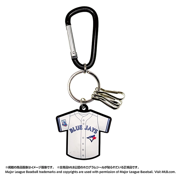 MLB 2026 トロント・ブルージェイズ カラビナ付きキーチェーン（ホーム/ビジター）