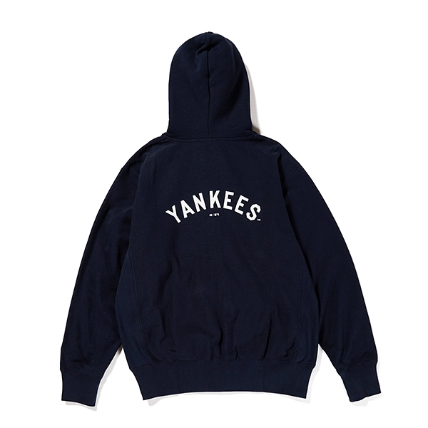 Champion × MLB ジップアップフーディー ヴィンテージ ニューヨーク・ヤンキース