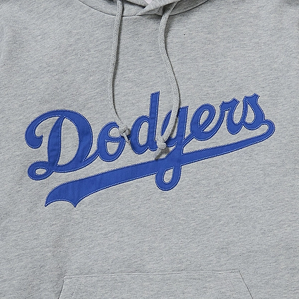 MLB ドジャース スタンダードロゴ フーディー グレー