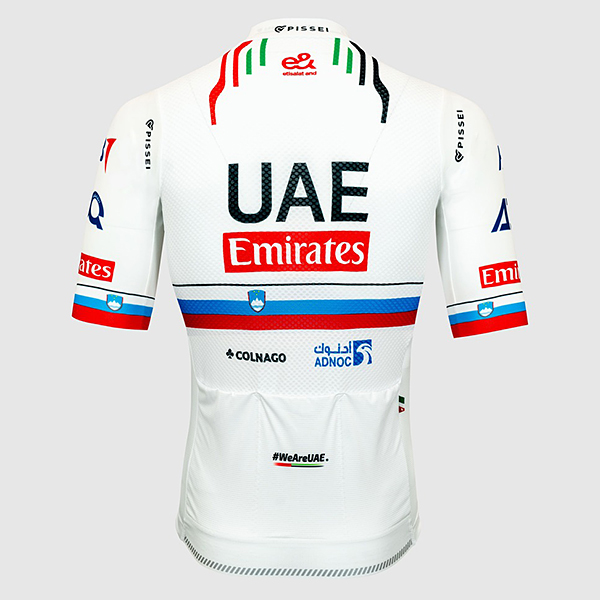 UAE TEAM EMIRATES 2024 タデイ・ポガチャル スロベニア ナショナルチャンピオンレプリカ半袖ジャージ