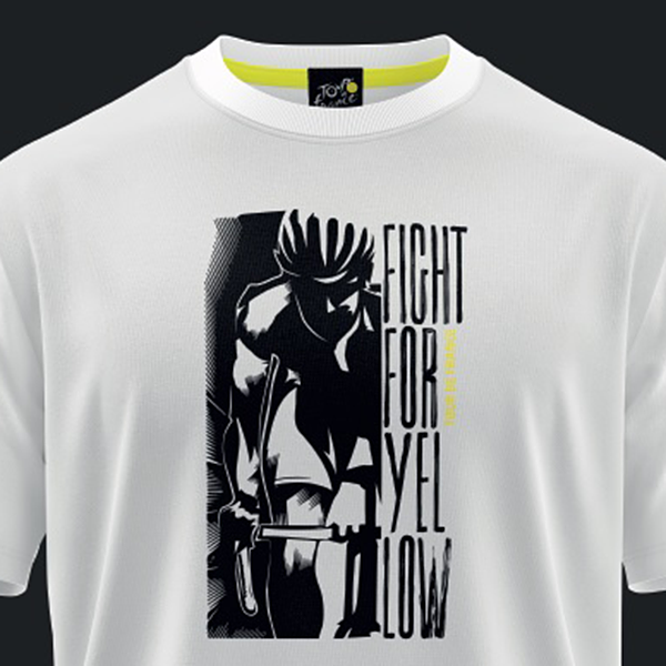 ツール・ド・フランス 2024 オフィシャル デザインTシャツ FIGHT FOR YELLOW