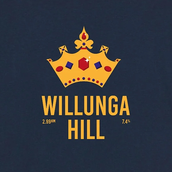 cois（ソワ）ツアー・ダウンアンダー Willunga Hill サイクリング Tシャツ