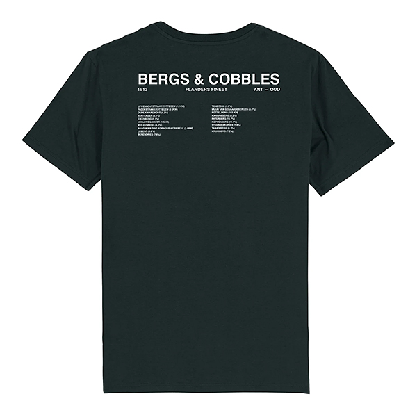 cois（ソワ）ロンド・ファン・フラーンデレン Bergs Cobbles サイクリング Tシャツ ブラック