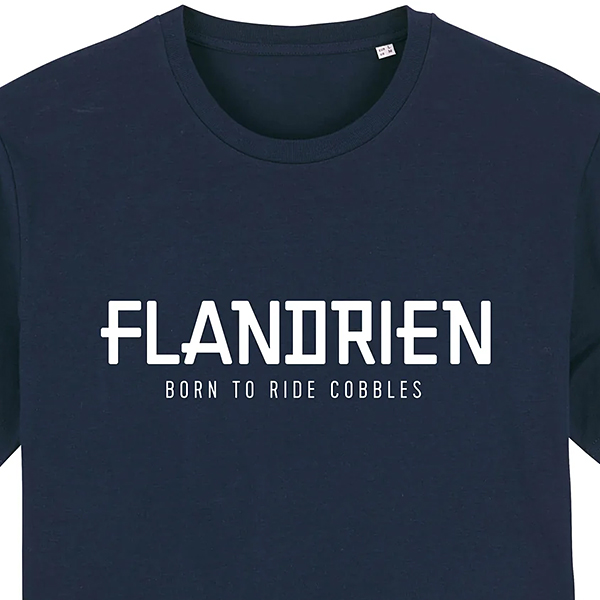 cois（ソワ）ロンド・ファン・フラーンデレン Flandrien サイクリング Tシャツ ネイビー