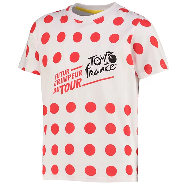 ツール・ド・フランス 2025 オフィシャル キッズロゴTシャツ 水玉
