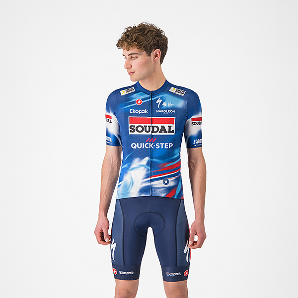 Soudal Quick-Step 2025 レプリカ半袖サイクルジャージ