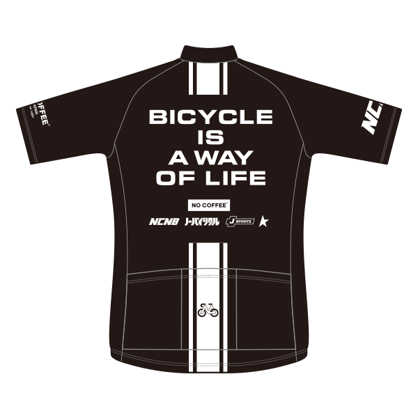 NO COFFEE × NO BICYCLE サイクル半袖ジャージ Type2