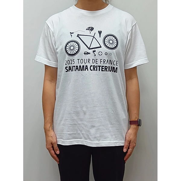 2025 ツール・ド・フランスさいたまクリテリウムオフィシャルグッズ Tシャツ ホワイト