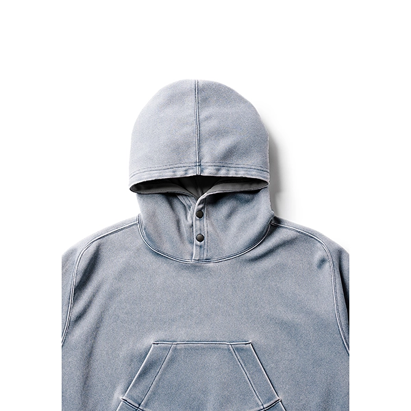 narifuri NFC ピグメントジャージープルオーバーパーカー GRAY