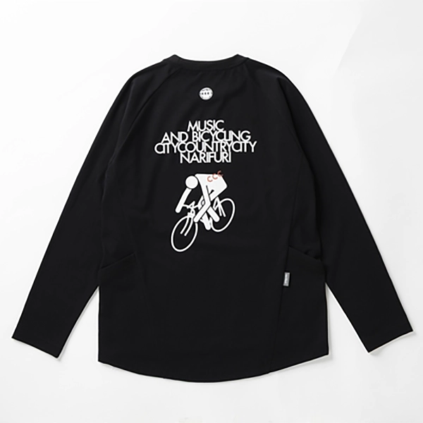 narifuri × CCC ツールドロングTシャツ BLACK