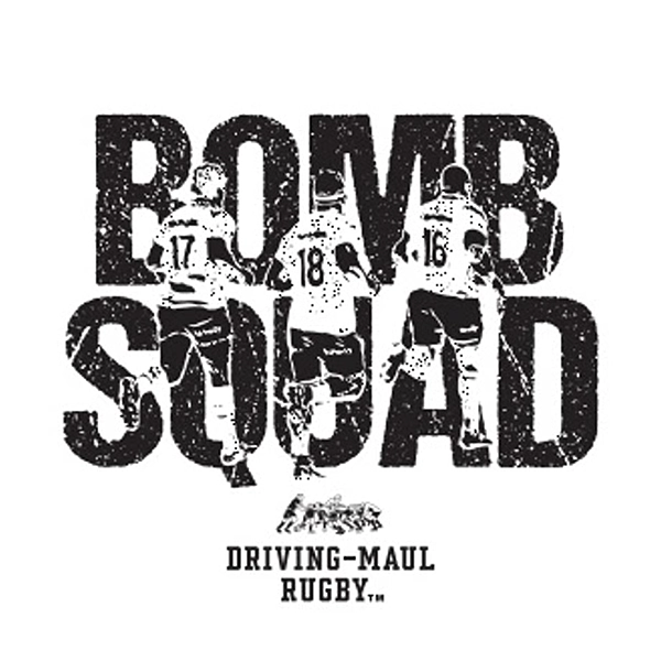 DRIVING-MAUL RUGBY(TM) BOMB SQUAD Tシャツ _WHITE