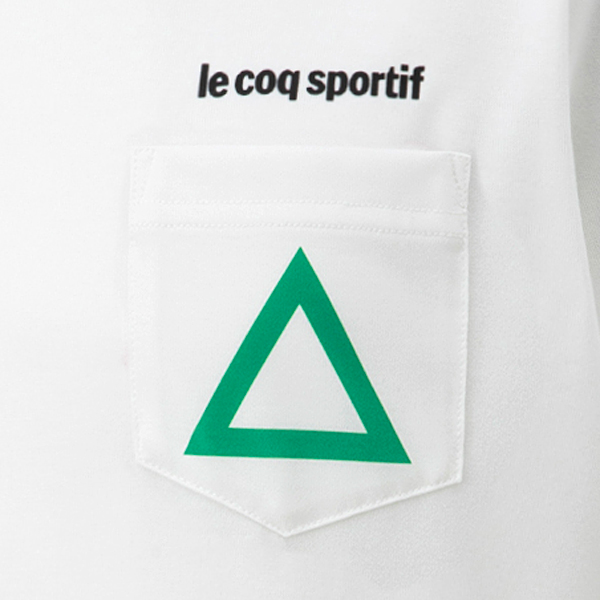 【アウトレット】le coq sportif 2020 Short Sleeve Tee ホワイトグリーン