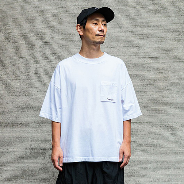 narifuri × 洗濯ブラザーズ SHELTECH ワイドTシャツ ホワイト(M