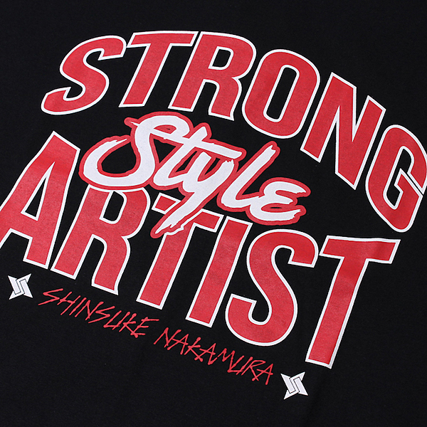 ＜日本限定＞ WWE 中邑真輔 【Strong Style Artist】 Tシャツ ブラック