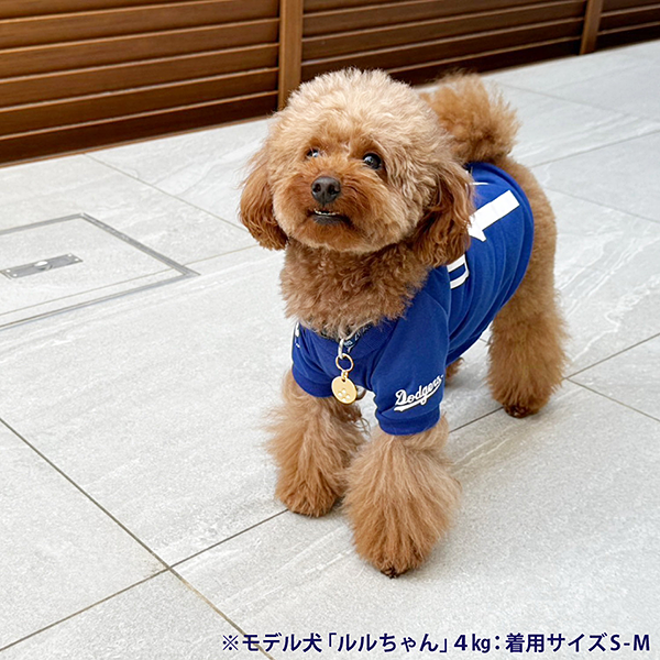 MLB公式 ロサンゼルス・ドジャース 大谷翔平 犬 ユニフォームTシャツ XS/S/S-M