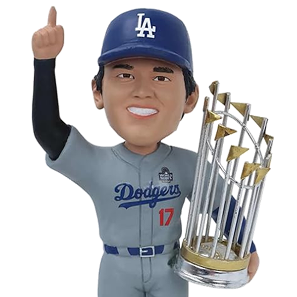 大谷翔平 MLB ロサンゼルス・ドジャース ワールドシリーズ 2024 優勝記念 ボブルヘッド 8インチ（約20cm)