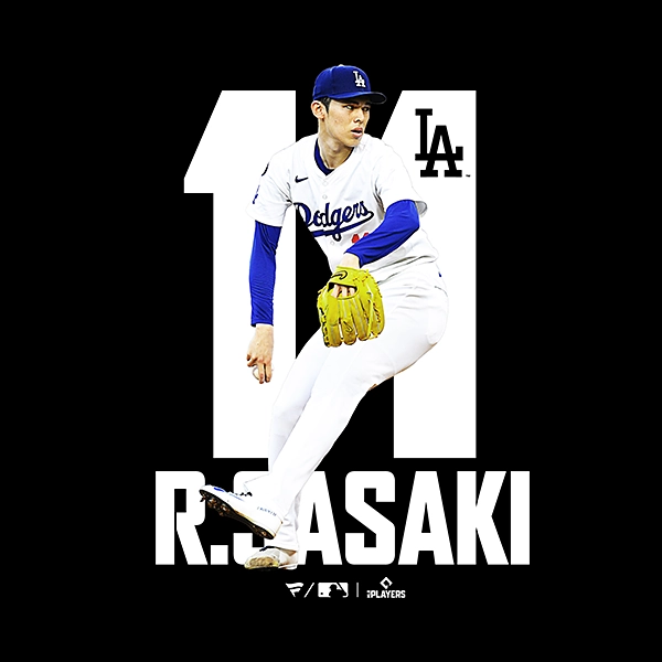 Fanatics ロサンゼルス・ドジャース 佐々木朗希 グラフィック＆ナンバーTシャツ
