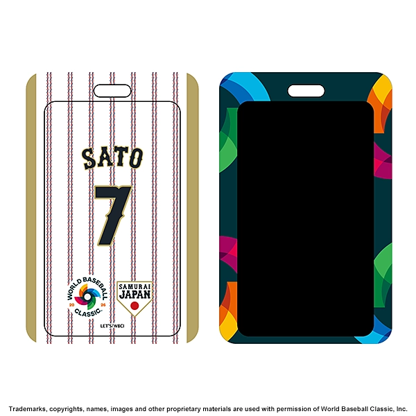2026 WORLD BASEBALL CLASSIC 選手ユニフォーム型PUパスケース（ホーム）