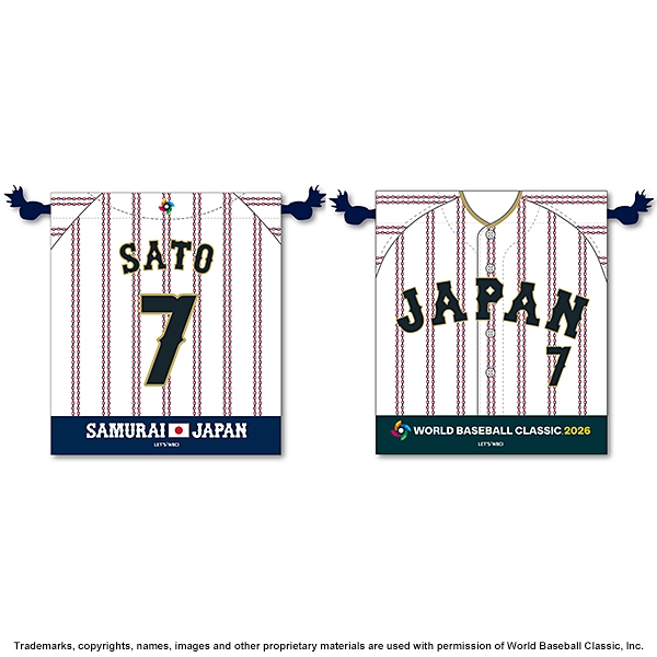 2026 WORLD BASEBALL CLASSIC 選手N&N 巾着
