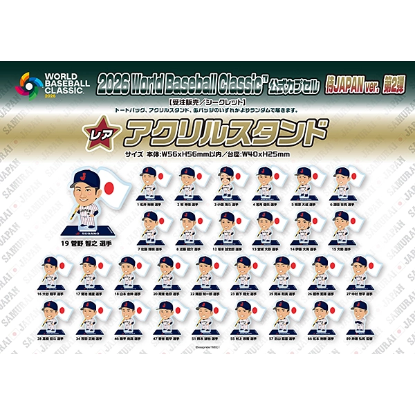 2026 World Baseball Classic カプセル 侍JAPAN Ver.第2弾